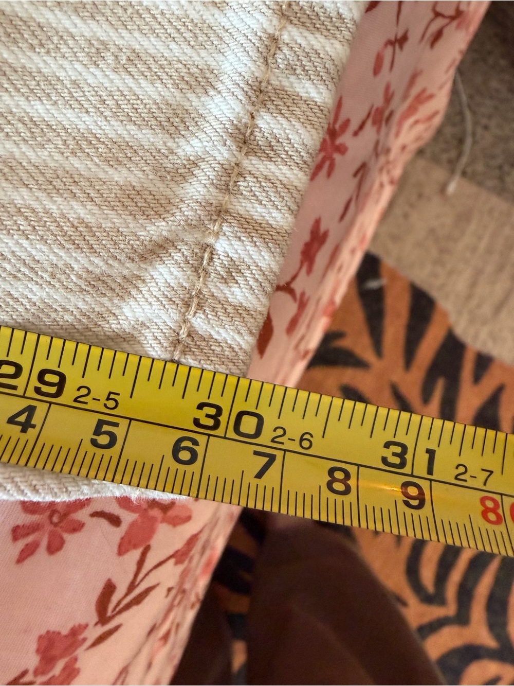 NWOT Gap Low Slung Extra Baggy Tan Striped Jeans Sz 29/8 - Picture 11 of 12